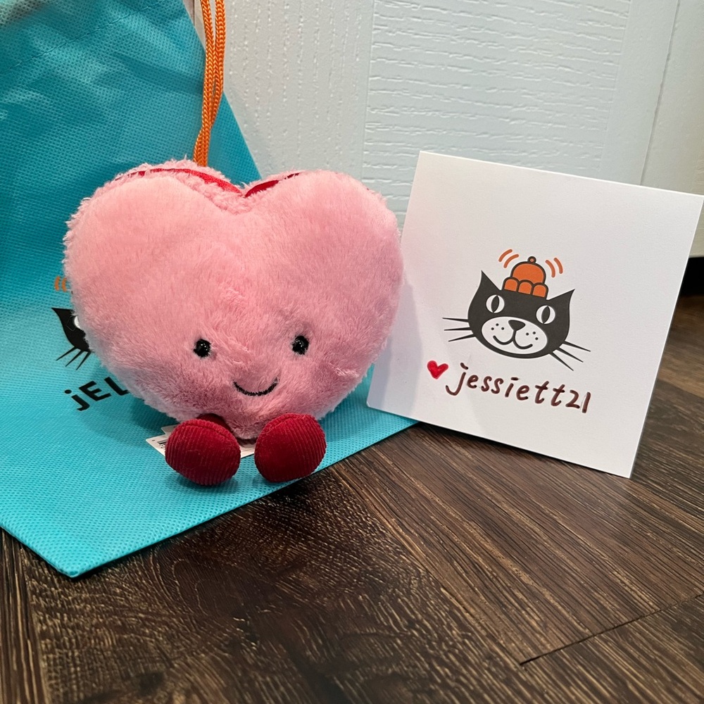 Jellycat Amuseables Colette Heart Macaron 2026 Valentine's 100% Authentic NWT US